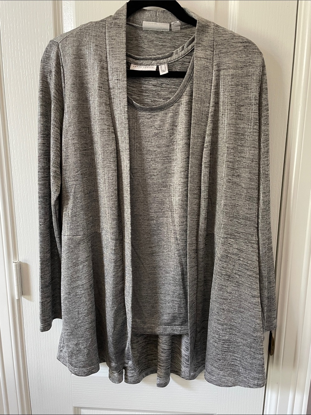 Susan Graver Gray Two Piece Set